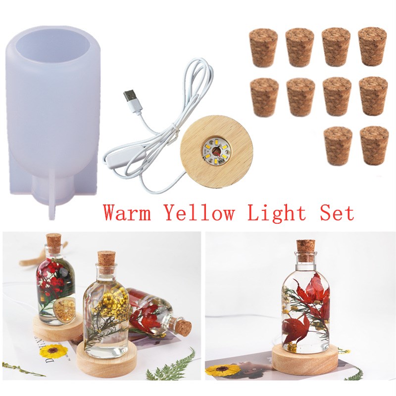 Silicone Epoxy Resin Molds Set - DIY Kristal Epoksi Resin Cetakan Led