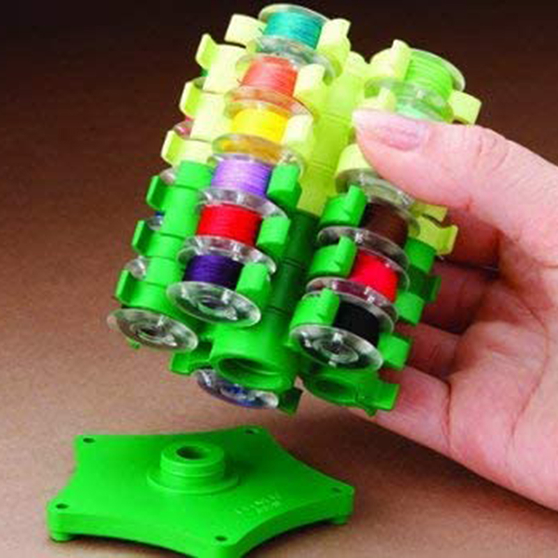 Cotton Embroidery Thread Skeins - Klip penyimpanan berdiri bobbin jahit menara