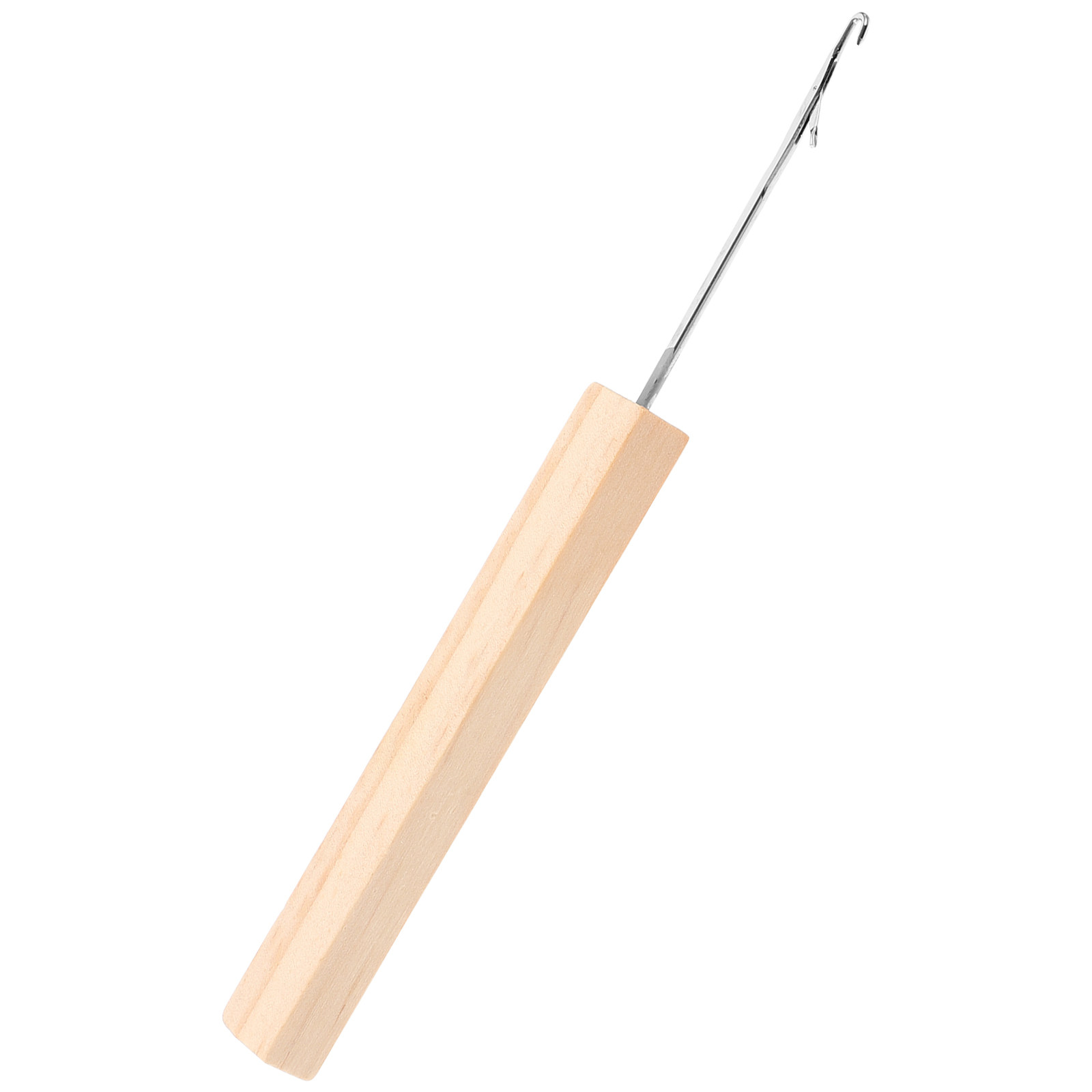 Wooden Crochet Hooks Ergonomic Handle - Set Alat Merajut Profesional dengan Gagang