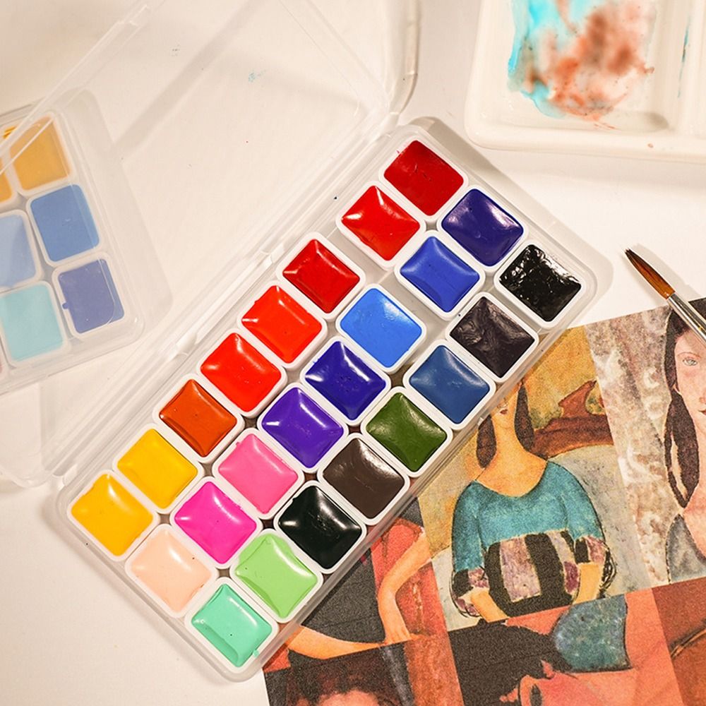Set Cat Air 24 Warna 1ml Per W - Watercolor Paint Set Solid Pigment ulasan dan harga