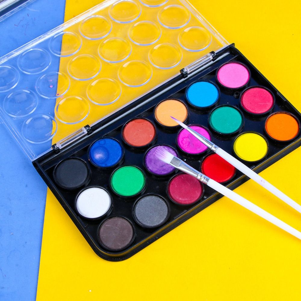 Set cat air Solid 12/18/24/36  - Watercolor Paint Set Solid Pigment ulasan dan harga