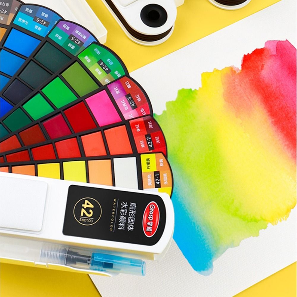 Set Cat Air Lipat 18/24/36/42  - Watercolor Paint Set Solid Pigment ulasan dan harga
