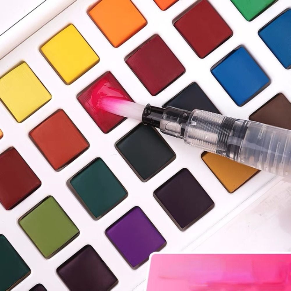 Set Cat Air Lipat 18/24/36/42  - Watercolor Paint Set Solid Pigment ulasan dan harga