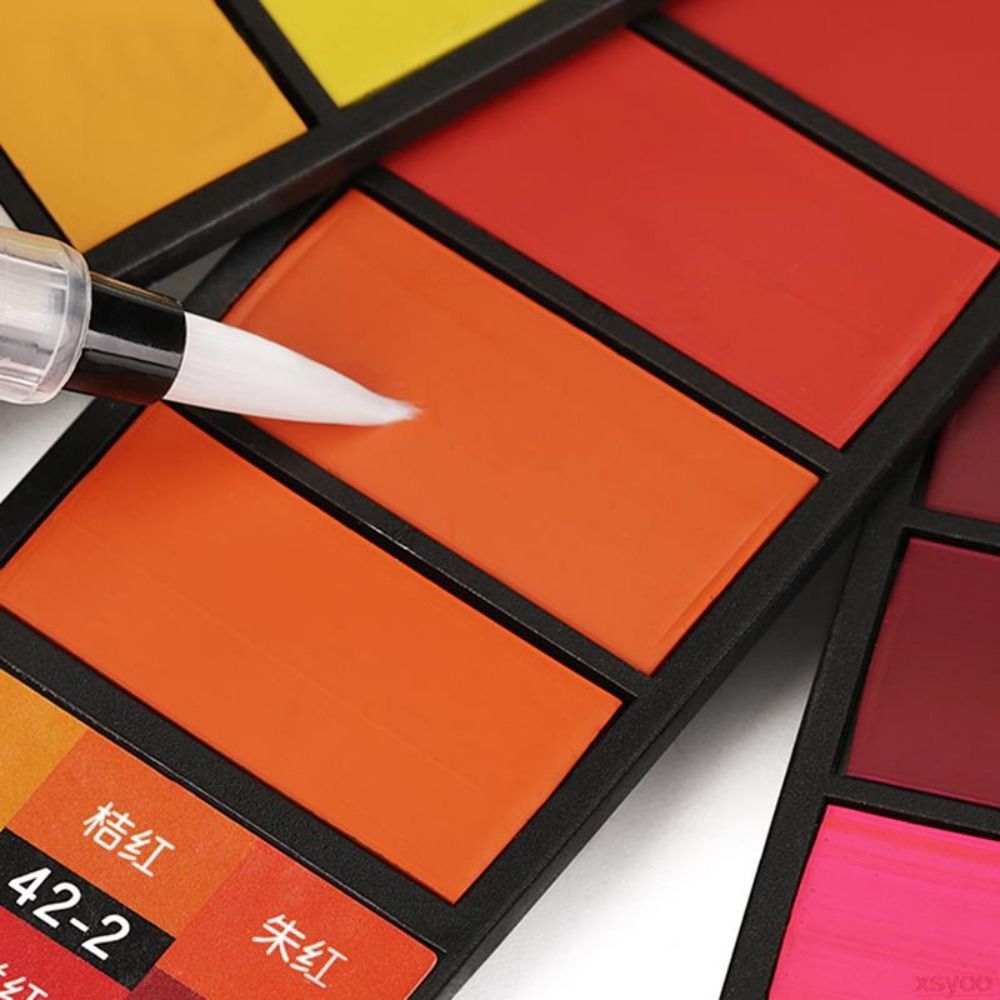 Set Cat Air Lipat 18/24/36/42  - Watercolor Paint Set Solid Pigment ulasan dan harga