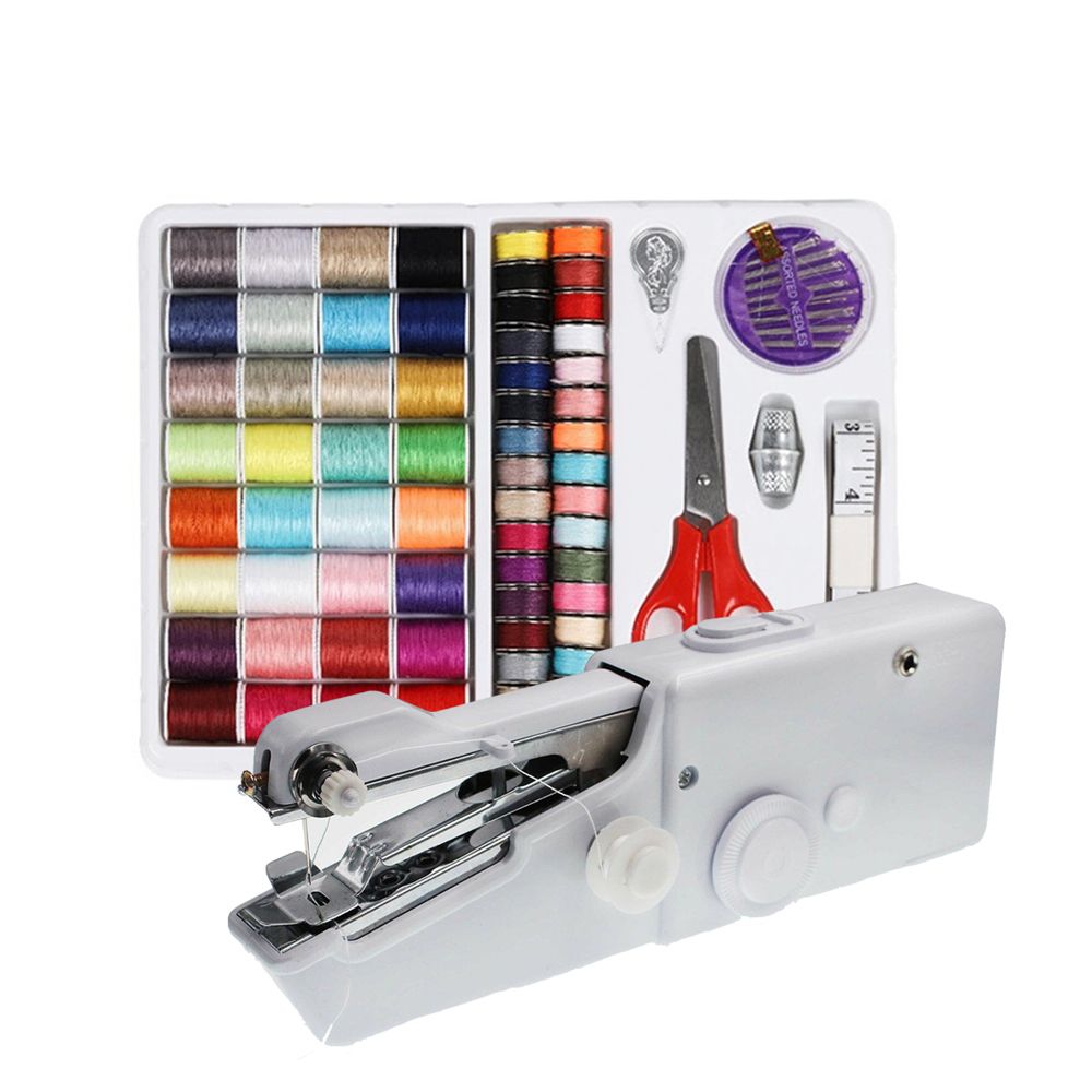 Alat Jahit DIY dengan Kunci, P - Mini Electric Sewing Machine Handheld ulasan dan harga