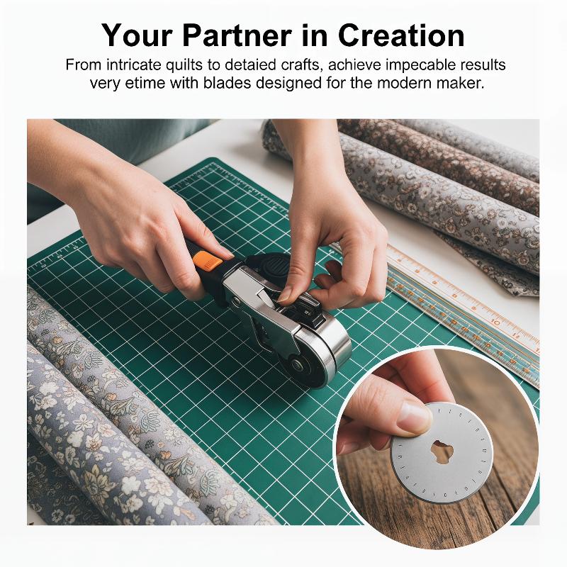 5/10 Buah Pemotong Putar 45Mm  - Rotary Cutter For Fabric 45Mm ulasan dan harga