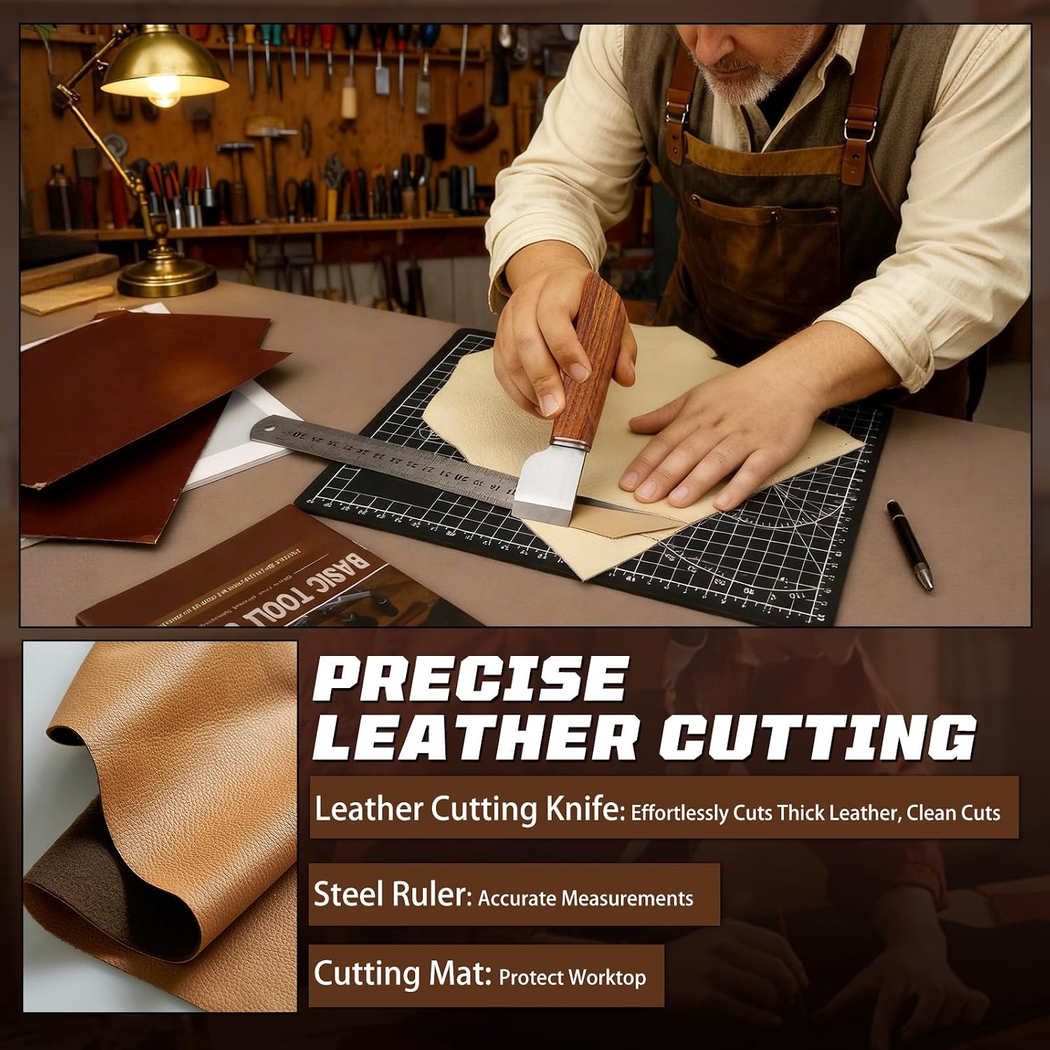Perlengkapan Kerja Kulit, Pera - Sewing ulasan dan harga