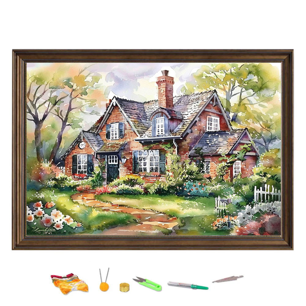 Kruistik bordir rumah hutan de - Cotton Embroidery Thread Skeins ulasan dan harga