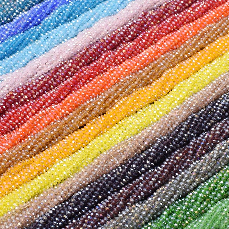 Plating AB Warna Transparan Me - Glass Seed Beads 2Mm Jewelry Making ulasan dan harga